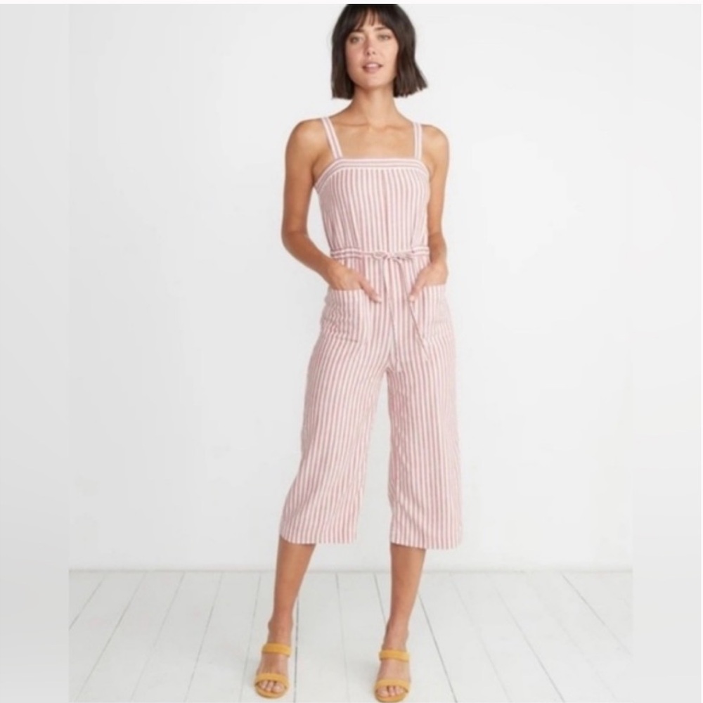Marine Layer Rita Jumpsuit Cherry Stripe